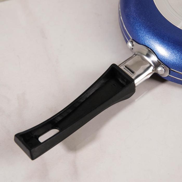 Сковорода &laquo;Лерой&raquo;, d=16 см, пластиковая ручка, антипригарное покрытие, цвет МИКС