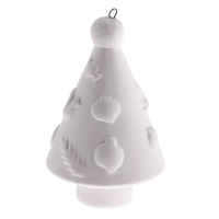 Новый год! Ёлочное украшение под раскраску &laquo;Елочка с гирляндой&raquo; с подвесом, кисть