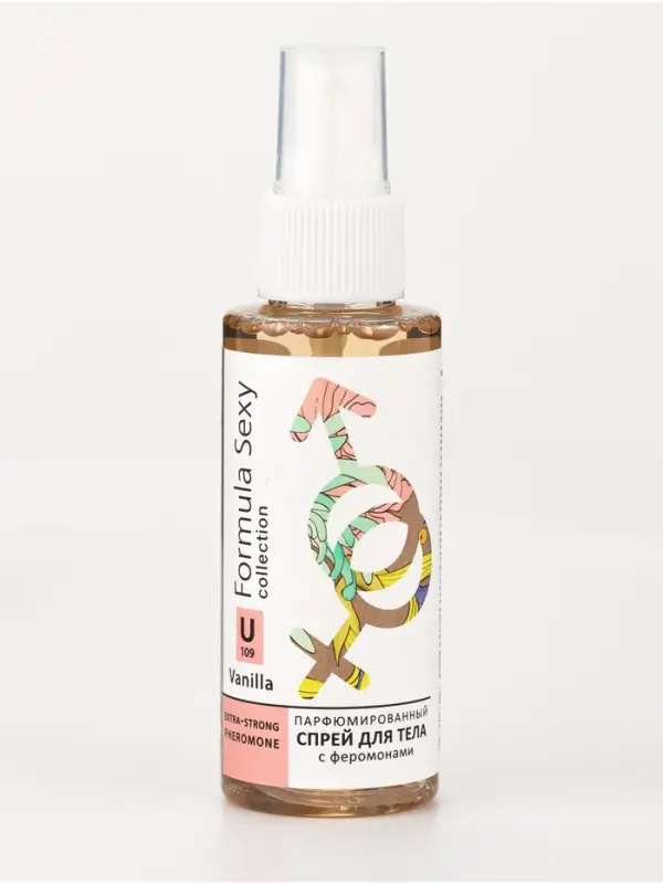 Мист парфюмированный спрей с феромонами для тела Formula Sexy Vanilla U109, 100 мл