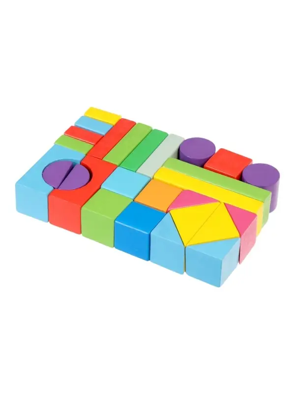 Кубики детские деревянные 27 деталей