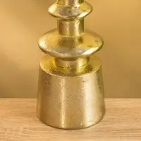 Подсвечник "Карамель" алюминий 37 см, цв. золото