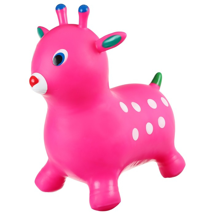 Попрыгун ZABIAKA &laquo;Оленёнок&raquo;, h=55 см, 1200 г, цвет розовый