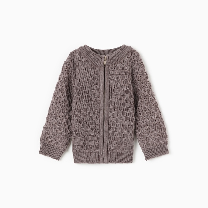Джемпер детский вязаный MINAKU, цвет кофейный, рост 68-74 см