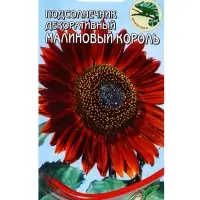 Семена цветов Подсолнечник Малиновый Король 15 шт