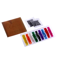 Набор для творчества. Фреска песком &laquo;Сказочный сад&raquo; + 9 цветов песка по 4 гр, блёстки, стека