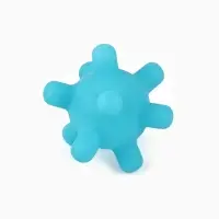 Игрушка пищащая "Мячик, шипы", 5 см, голубая