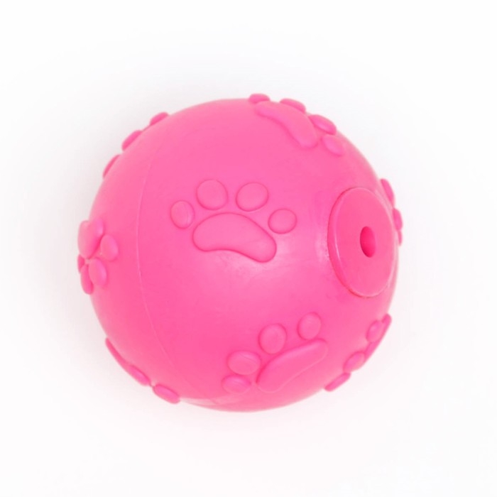 Игрушка Игрушка "Мяч-лапка", TPR, 6 см, розовый