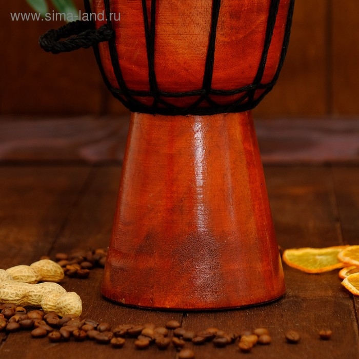 Сувенирный музыкальный инструмент барабан джембе "Классика" 25х14х14 см