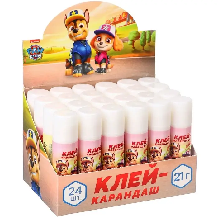 Клей-карандаш PVP 21 г, &laquo;Щенячий патруль&raquo;