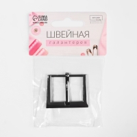Пряжка для ремня, 4,2 × 3,4 см, 31 мм, цвет чёрный никель Пряжка для ремня, 4,2 × 3,4 см, 31 мм, цвет чёрный никель