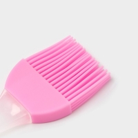 Кисть Доляна &laquo;Фобос&raquo;, силикон, 19,5&times;4 см, цвет розовый