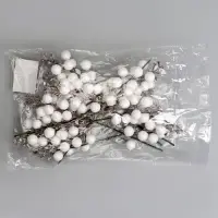 Ягоды для декора, белого цвета, 4,5 &times; 4,5 &times; 20 см