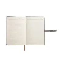 Ежедневник недатированный формат А5, с хлястиком, 112л, линия, пвх, Узор Коричневый