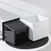 Кашпо со вставкой &laquo;Стиль&raquo;, 3 л, цвет мрамор