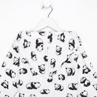 Халат детский муслиновый LoveLife &laquo;Панды&raquo; (4 года, рост 104-110 см) 100% хлопок, 235 гр/м2