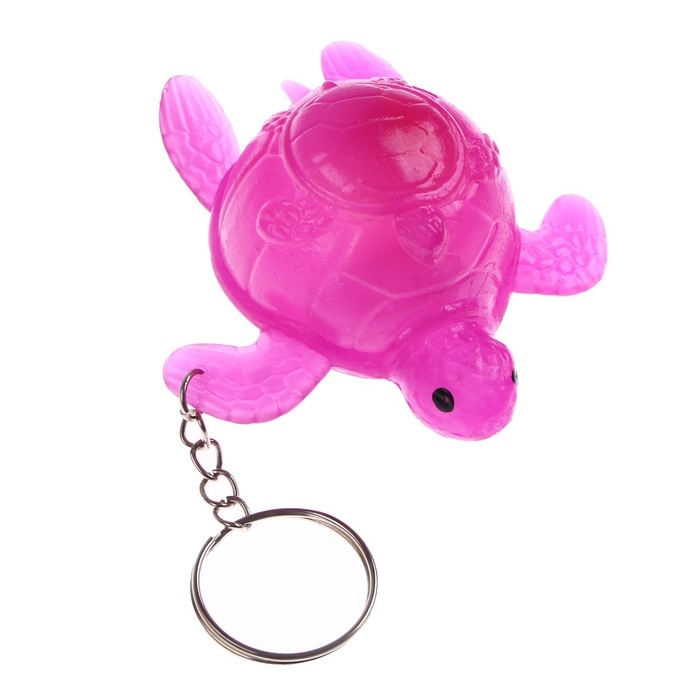 Мялка &laquo;Черепашка&raquo; на брелоке, цвета МИКС