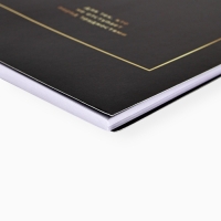 Ежедневник в мягкой обложке А5, 60 л. На скрытом гребне "Черный"