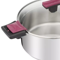 Кастрюля Cook & Clip 24 см с крышкой, подходит для индукции