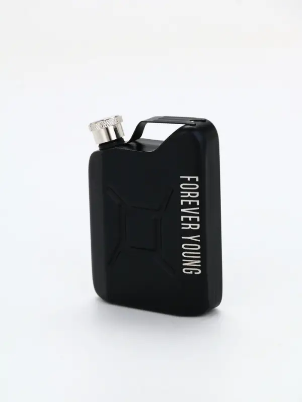 Фляга чёрная Forever young, 120 мл