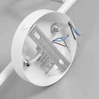 Люстра "Скелет" 4х60Вт Цоколь: Е14 Цвет: Белый айсберг, Хром