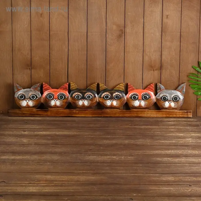 Панно "Котята" дерево 100х1,5х17 см