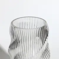 Ваза стекло настольная "Венди" 24,5х13х11 см, прозрачный