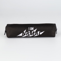 Пенал школьный из искусственной кожи I AM NRMAL, 19&times;8&times;3 см