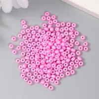Бисер стекло 6/0 "Тёплый розовый" 15 гр