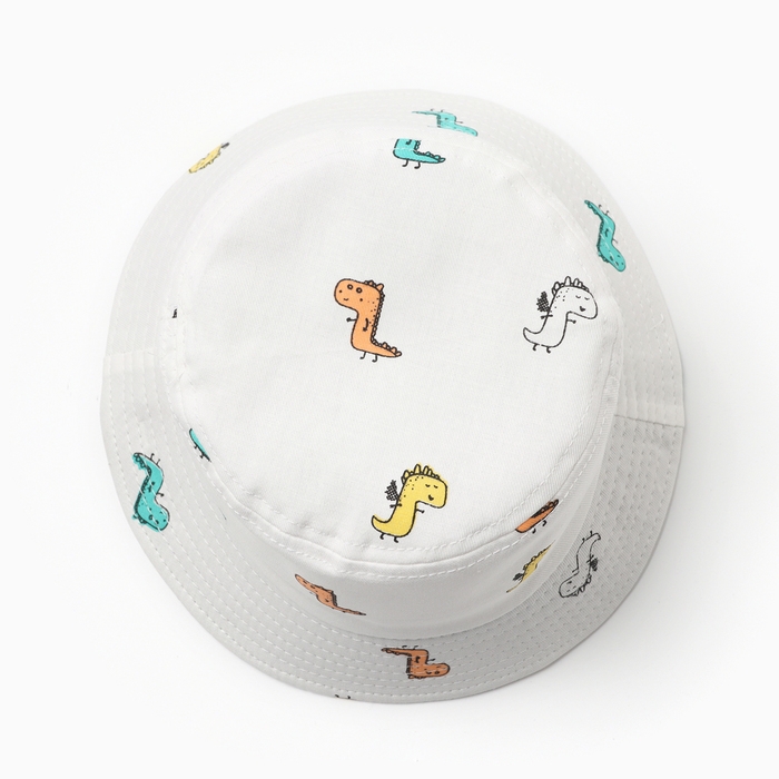 Панама Детская KAFTAN "Дино" р.50 молочный