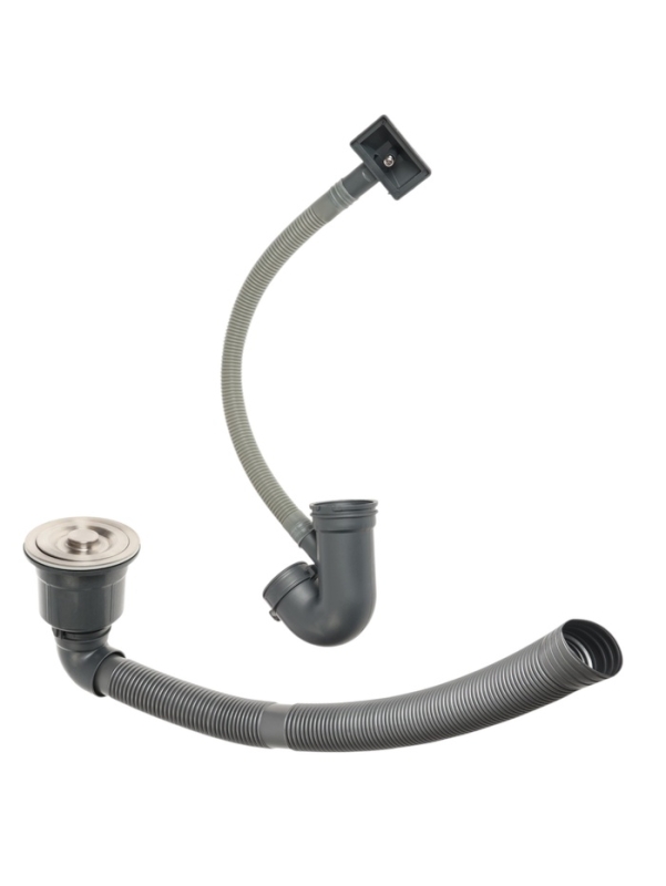 Кухонная мойка ZEIN M04, S=3.0 и 0.7 мм, смеситель, корзины, кран для питьевой воды, графит