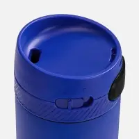 Термостакан X1 с цветной кнопкой, синий с черным