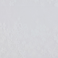 Штора для ванной &laquo;Цветочный вальс&raquo;, с люверсами, с утяжелителями, PEVA ароматизированная, 180&times;180 см, белая