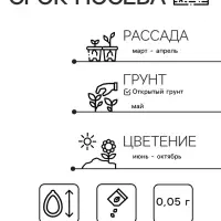 Семена цветов Петуния Белая 0,05 г