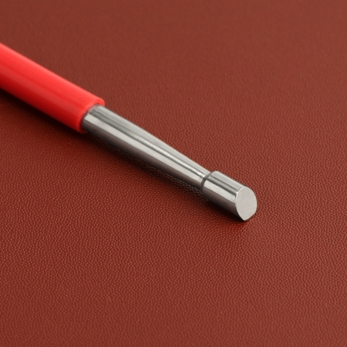 Набор двусторонних кардин для тиснения по коже, 3 шт, 16 см, цвет красный