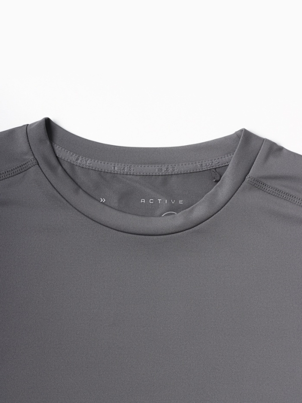 Футболка мужская Resport, р. 46, цвет серый, базовая, со вставками