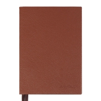Ежедневник недатированный, формат А6+,116 листов, клетка, ЛАЙТ Коричневый, тониров.  срез