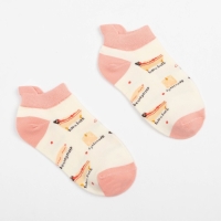 Носки женские MINAKU &laquo;Рисунки&raquo;, цвет розовый, размер 36-39 (23-25 см)