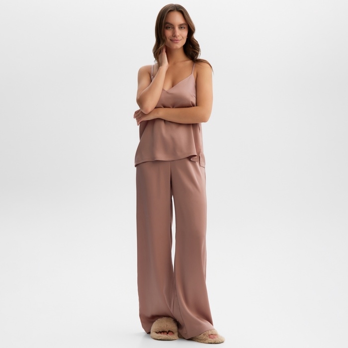 Комплект женский (майка, брюки) KAFTAN Комплект женский (майка, брюки) KAFTAN "Silk" р. 48, пудровый