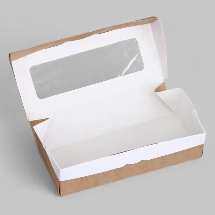 Коробка складная, крафт, 17&times;7&times;4 см, 0.5 л