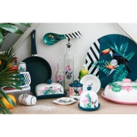 Подставка стеклянная для торта вращающаяся Доляна &laquo;Тропики&raquo;, d=32 см ㅤ