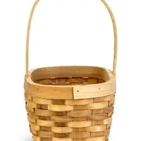 Корзина плетеная 22 х 15,5 х 12 см ручка h=13 см секвойя