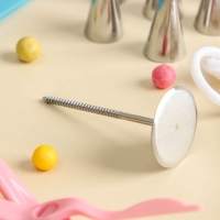 Набор кондитерский &laquo;Норма&raquo;, 13 предметов: щипцы, 8 насадок, кондитерский мешок, адаптер, мерные ложки, кондитерский гвоздь