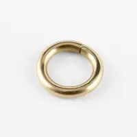 Кольца для сумок, d=12 мм, толщина - 3 мм, 10 шт., цвет золотой