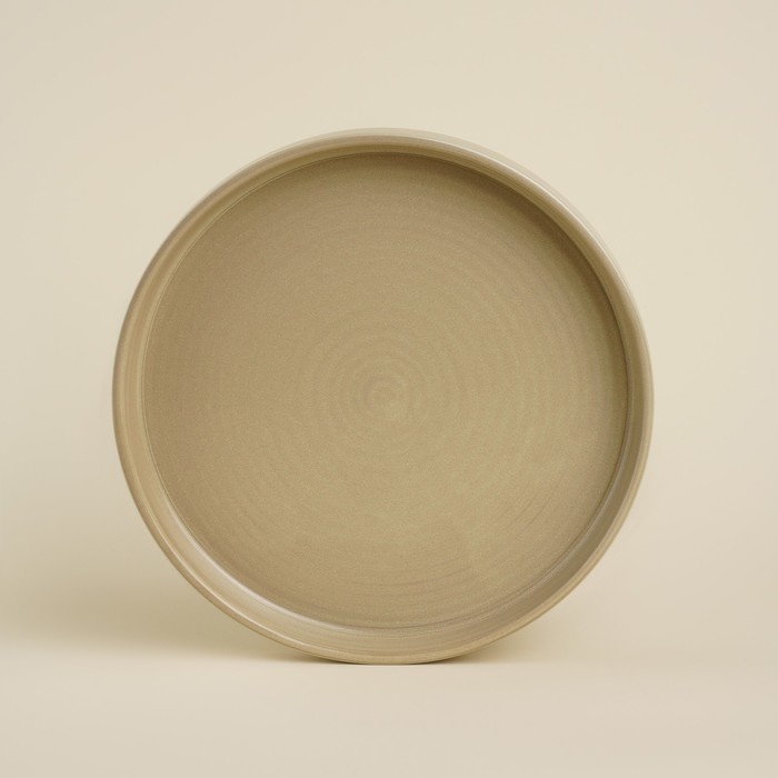 Тарелка фарфоровая обеденная SL Home &laquo;Песчаный бриз&raquo;, d=26 см, цвет бежевый