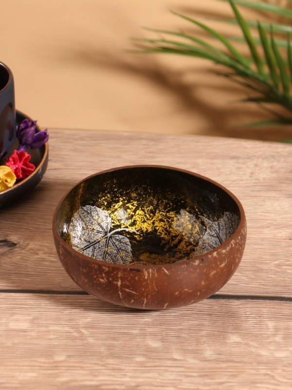 Чаша "Мудрый слон" 14х14х6 см, кокос