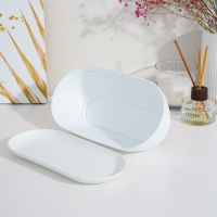 Горшок для кактуса с подставкой &laquo;Алиса&raquo;, 900 мл, белый