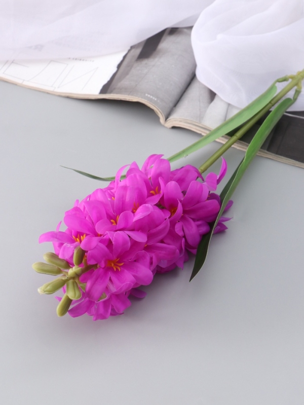 Цветы искусственные "Гиацинт галант" 66х5 см, сиреневый