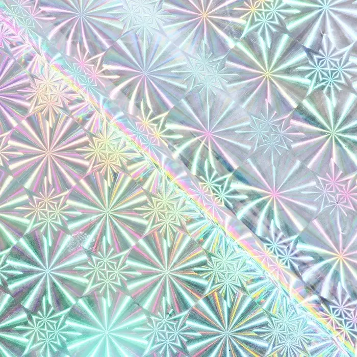 Пленка голография, зелёный, 70&times;100 см, рисунок МИКС