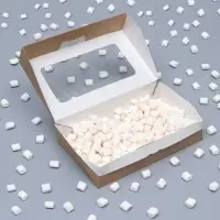 Контейнер навынос, с окном, крафт, МИКС, 20&times;12&times;4 см