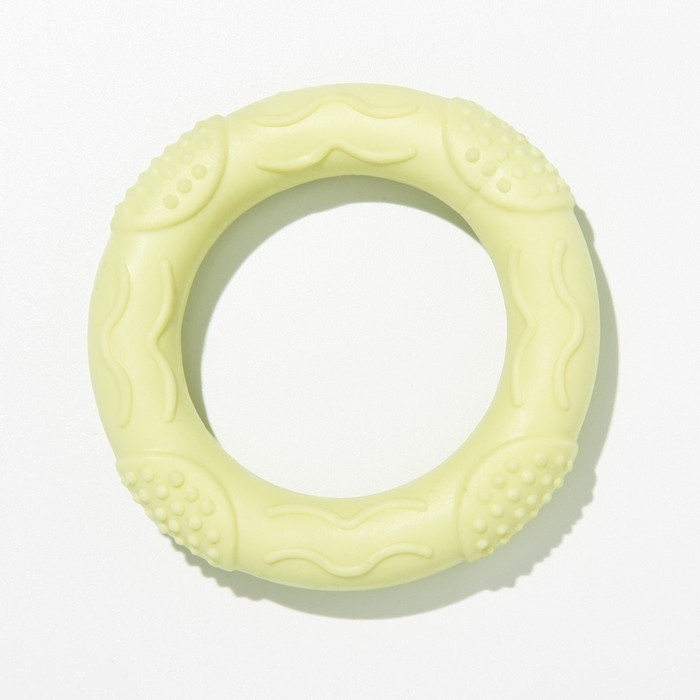 Игрушка жевательная Игрушка жевательная "Волна", TPR, 7 х 1 см, жёлтая